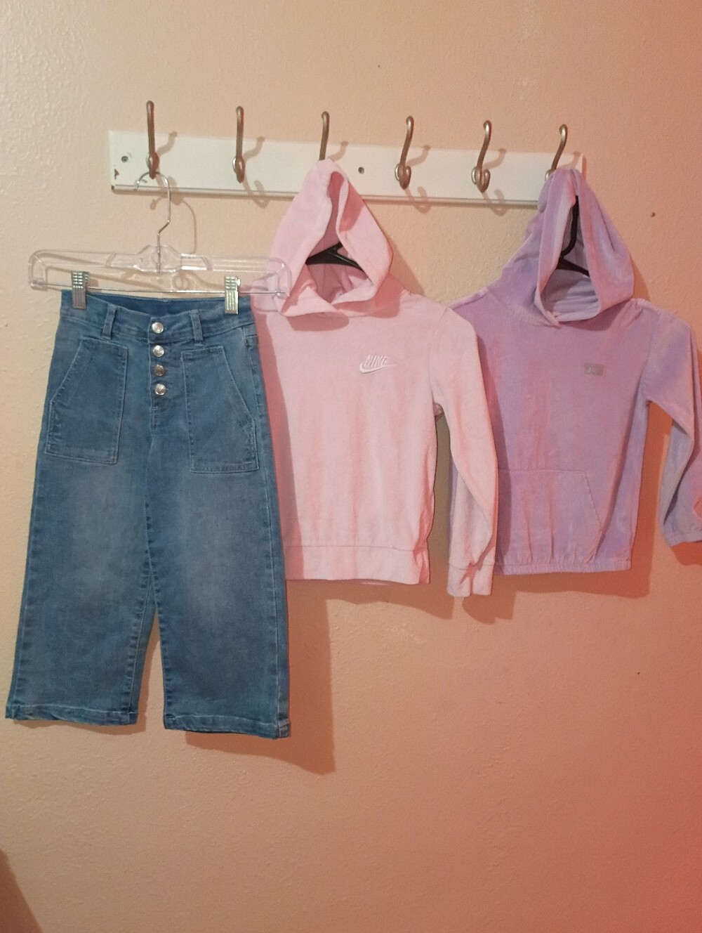 Girls Size 5 Bundle W/Jessica Simpson Jeans, Nike & Juicy Couture Velour Hoodies